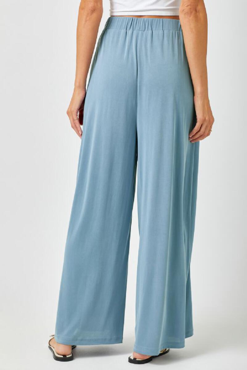 Wide Leg Pants, Denim Blue