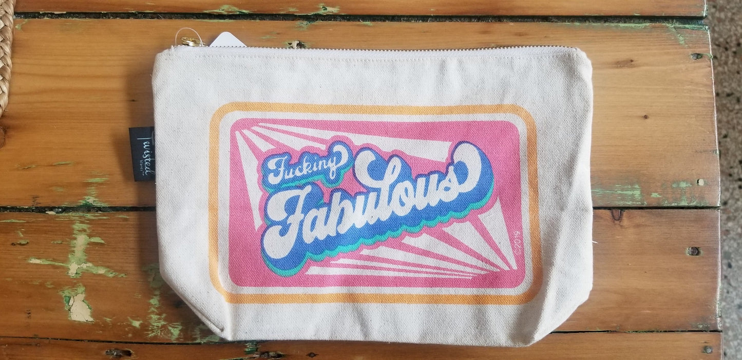 Assortment of funny cosmetic bags