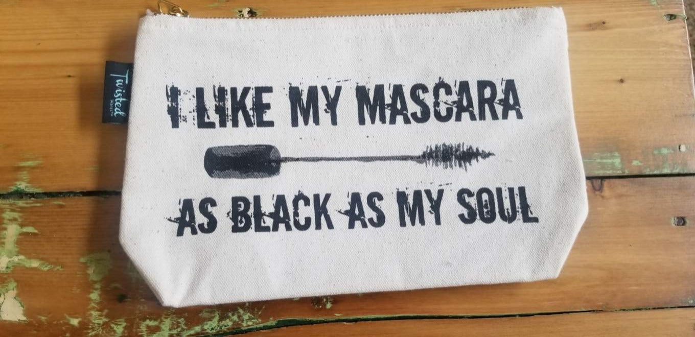 Assortment of funny cosmetic bags
