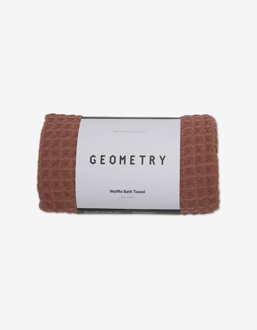 Waffle Bath Towel - Dusty Rose