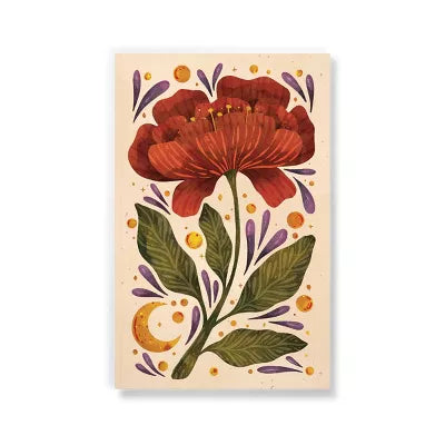 Burgundy Bloom Notebook