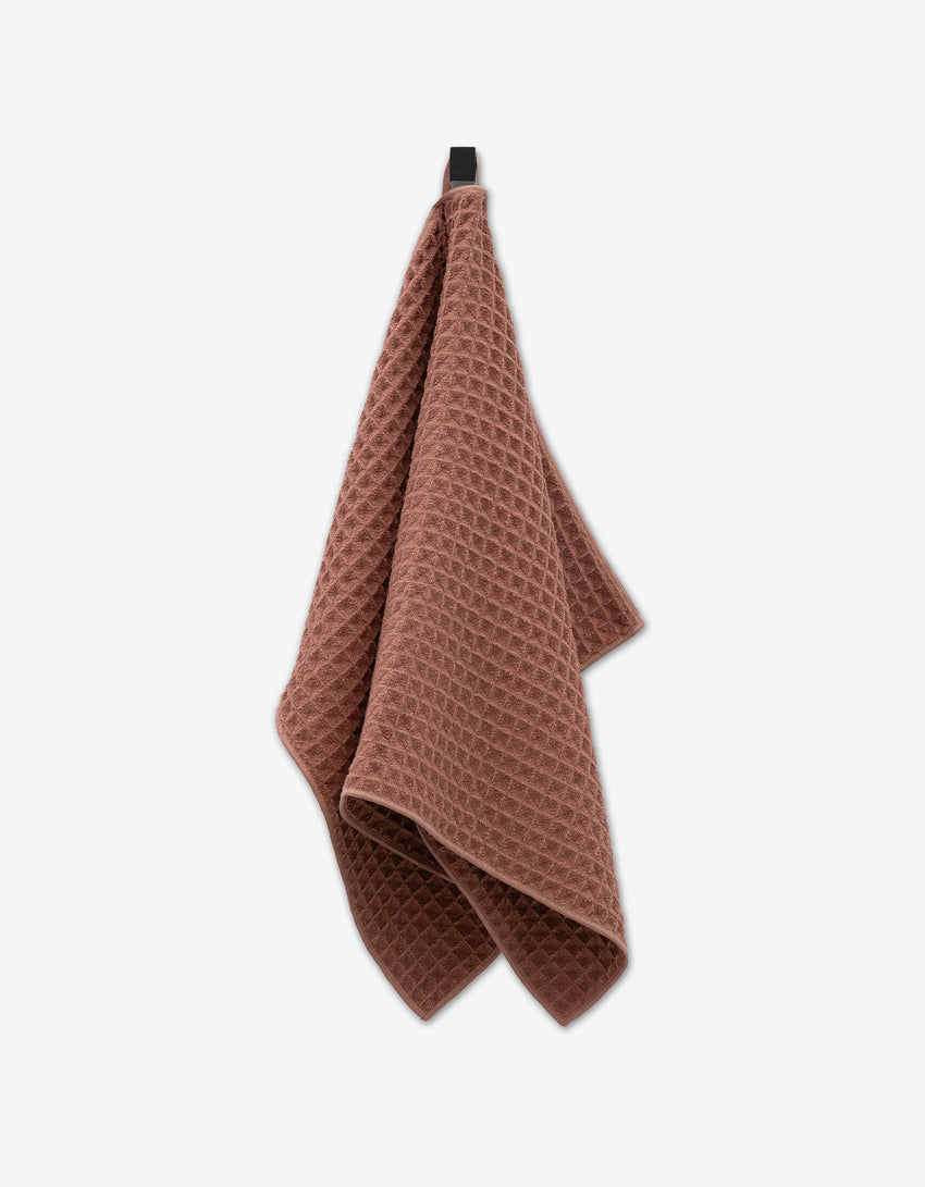 Waffle Hand Towel - Dusty Rose