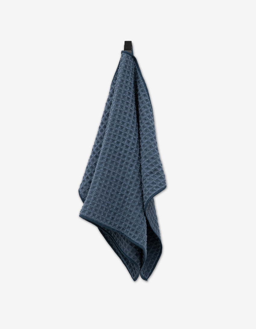 Waffle Hand Towel - Midnight Blue