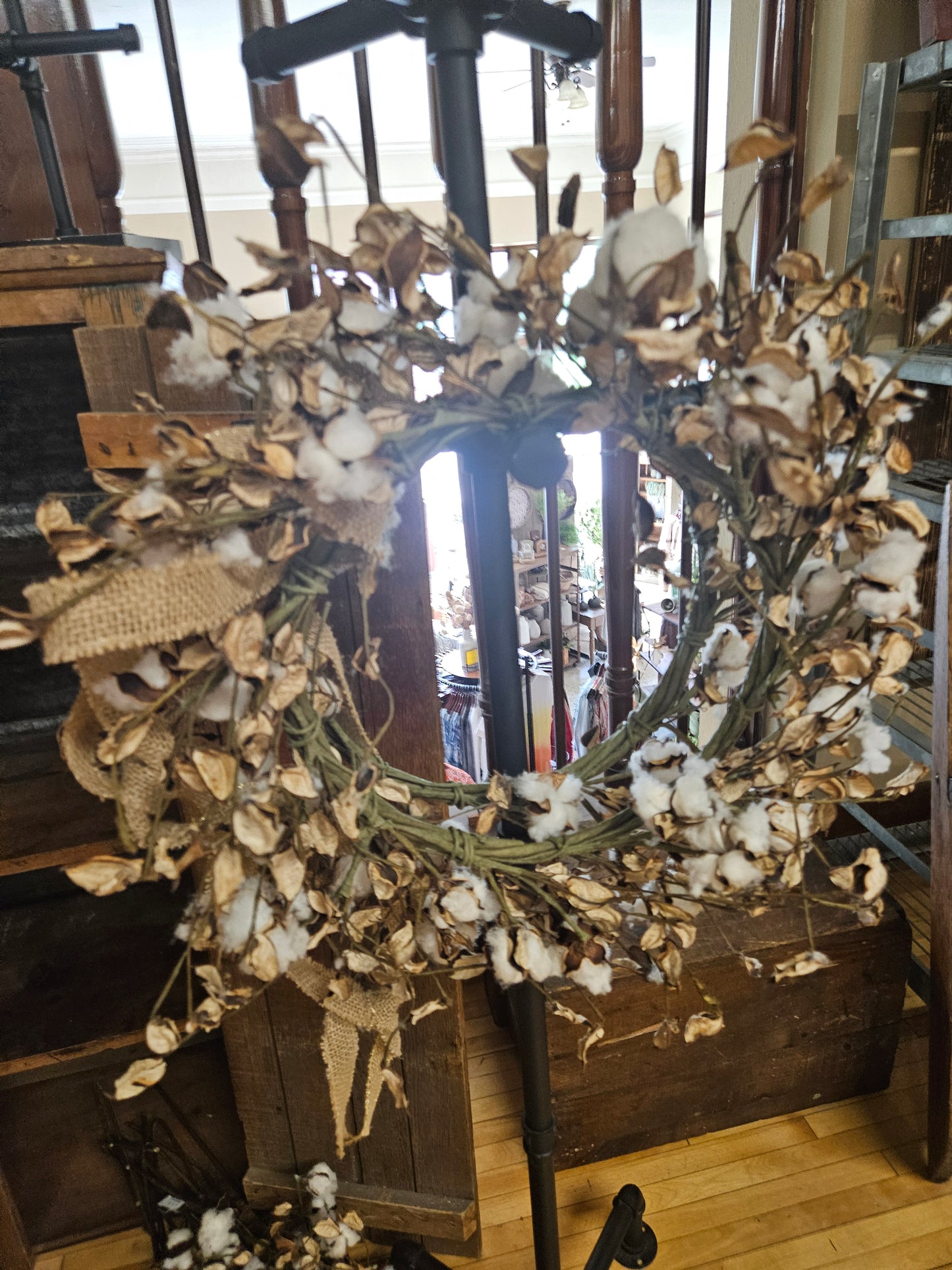 #69 Cotton Wreath