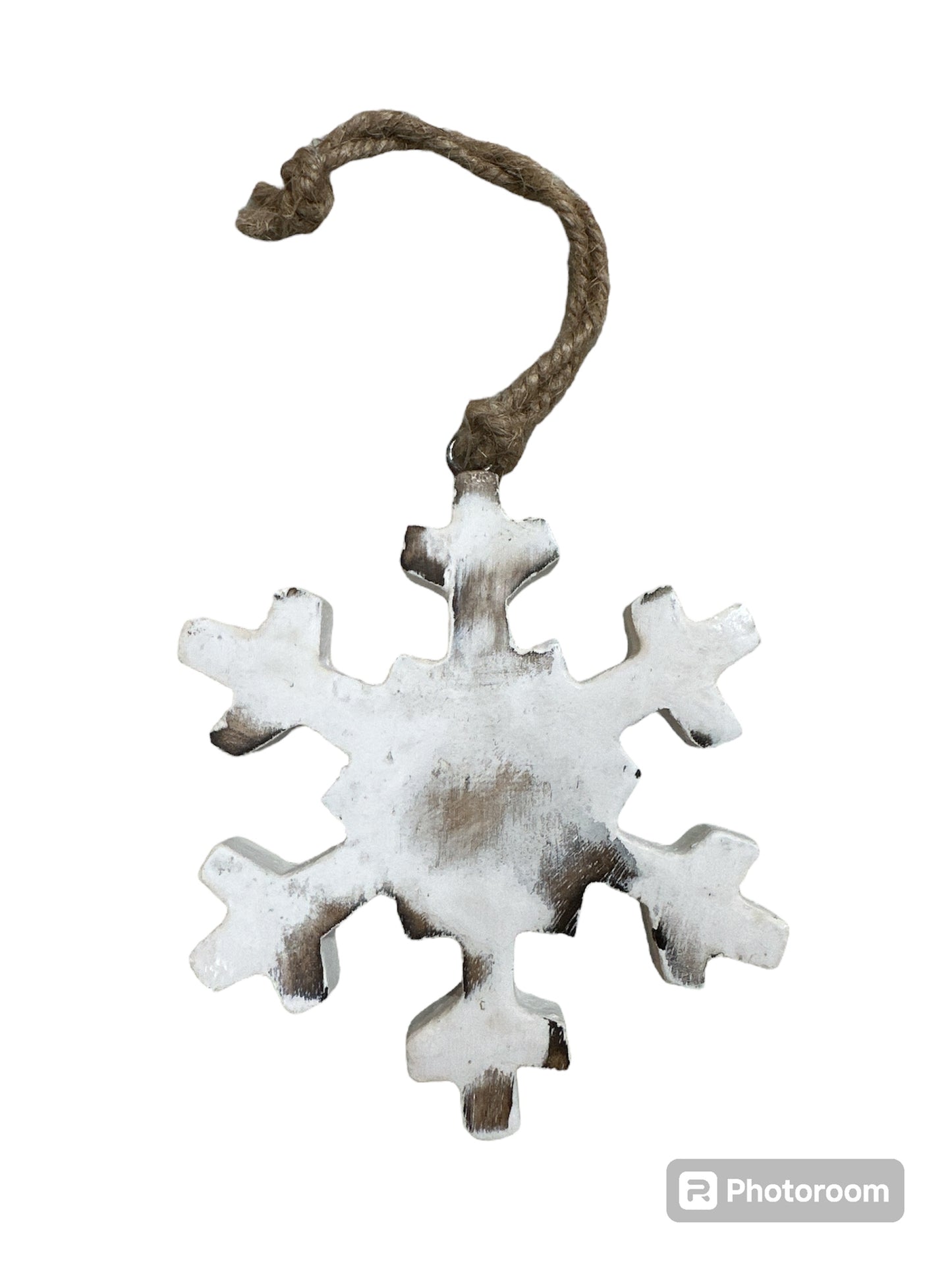 Wood Snowflake Ornament