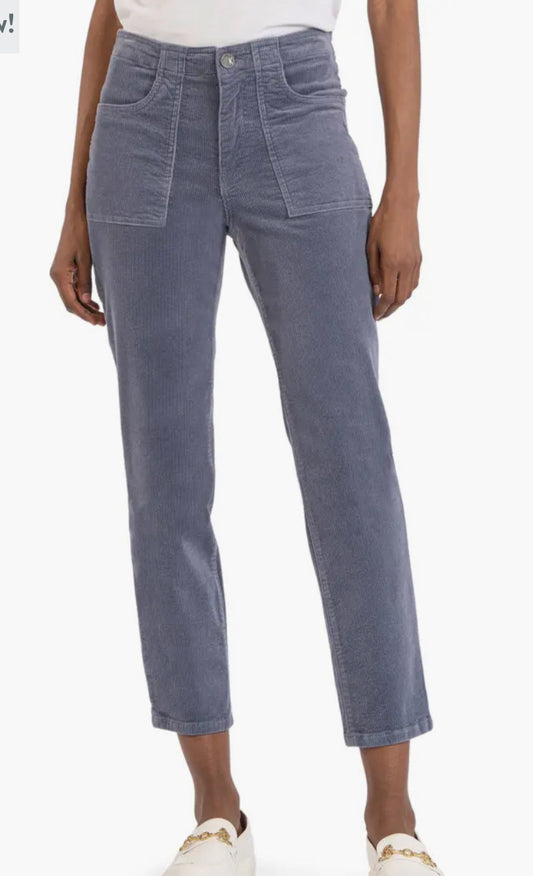 Reese Corduroy Pants in Slate Blue