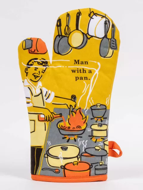 Man With A Pan Oven Mitt