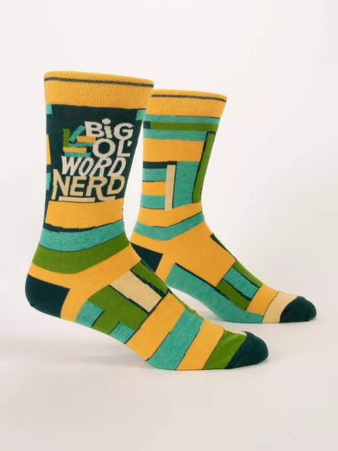 BIG OL' WORD NERD M-CREW SOCKS