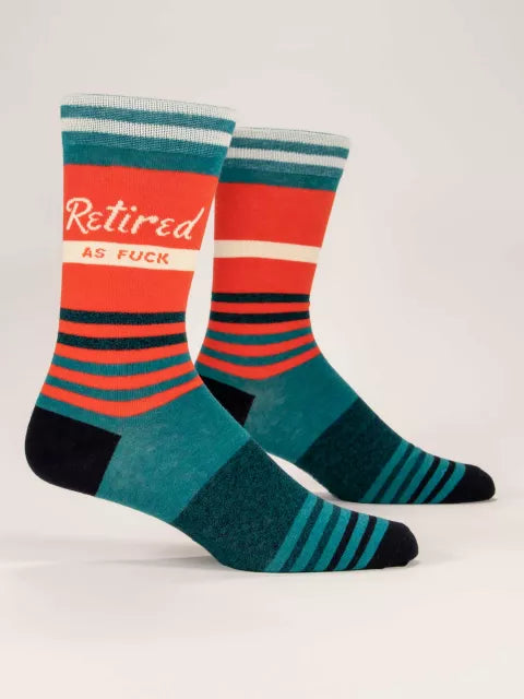 RETIRED AS FUCK MEN'S SOCKS