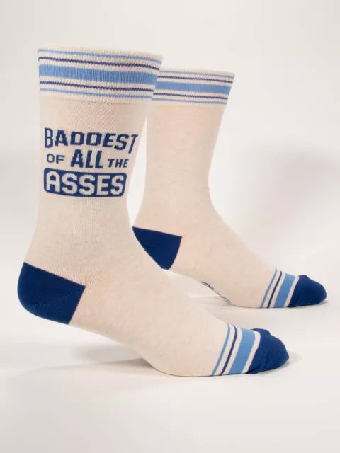 BADDEST OF ALL THE ASSES MEN'S SOCKS