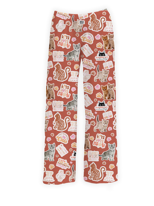 Kitten Stickers Lounge Pants