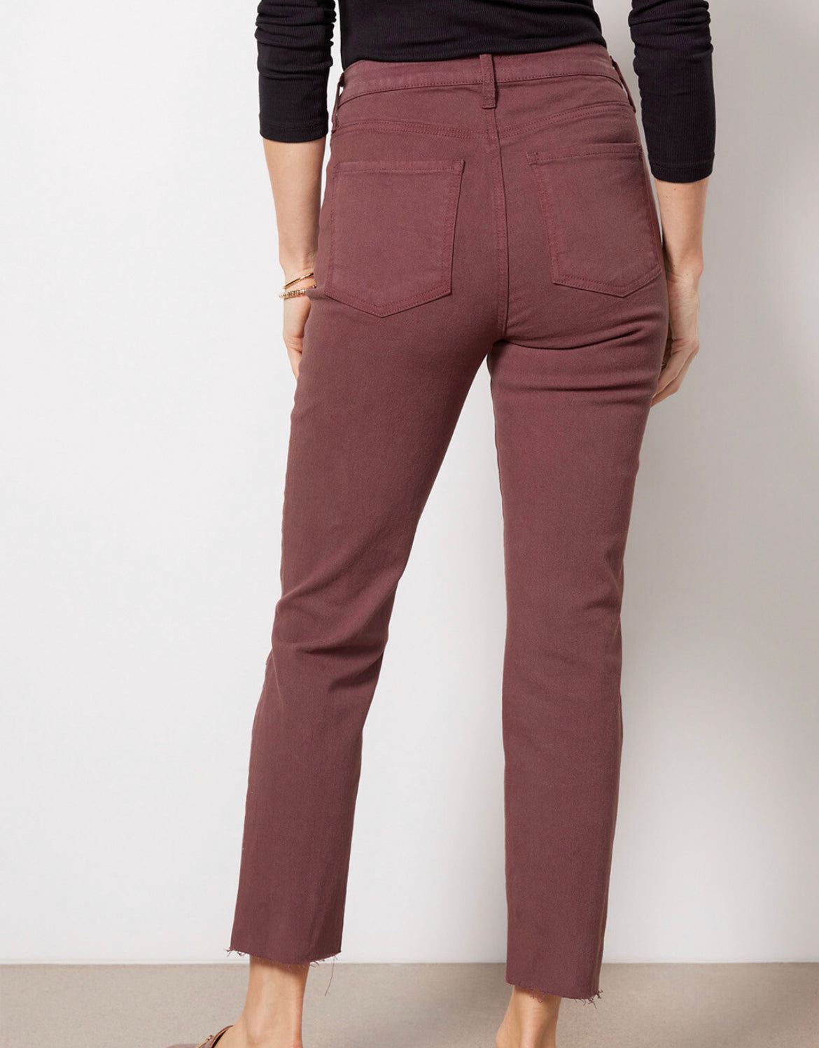 Bordeaux Reese High Rise Jean