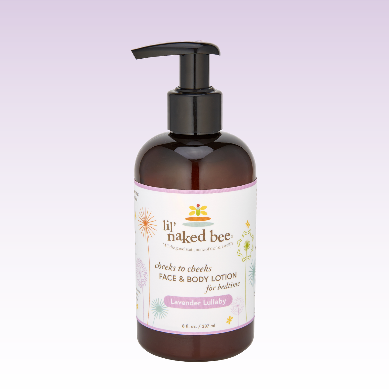 8 oz. Lavender Lullaby Cheeks to Cheeks Face & Body Lotion with Pump