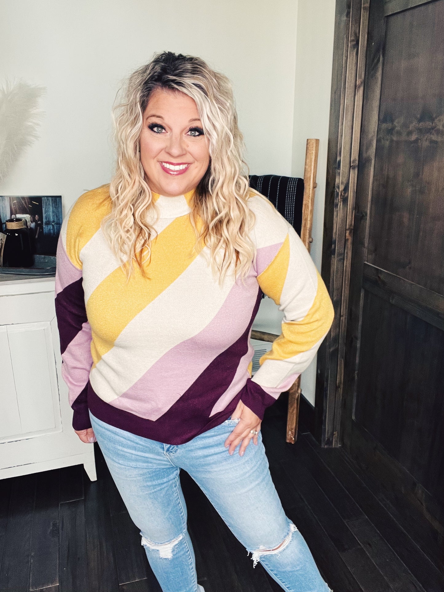 Leslee Striped Sweater