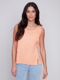 Sleeveless Linen Top