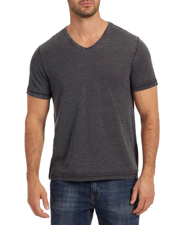 Chatham Vintage Soft V-Neck Tee, Charcoal