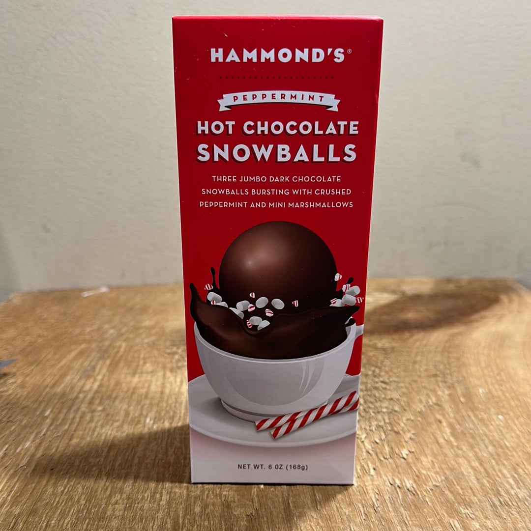 Hot chocolate snowballs