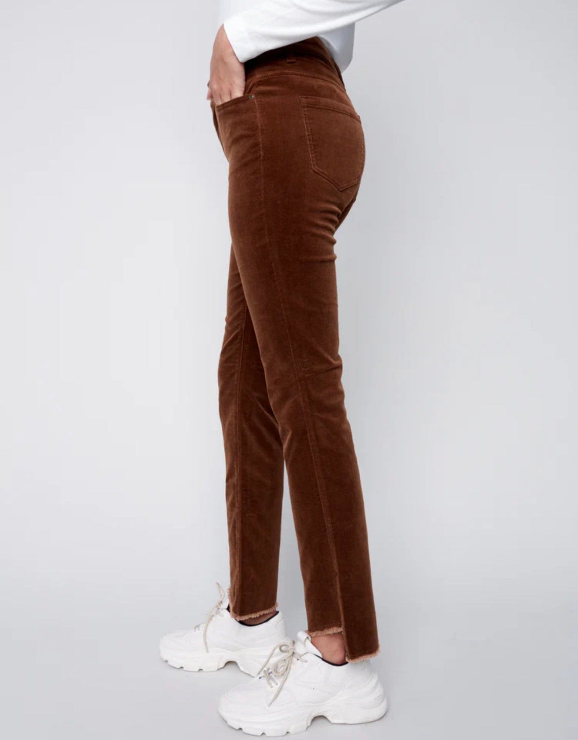 Corduroy Asymmetrical Pant