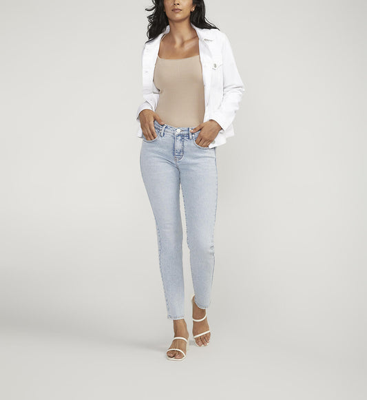 Cassie Mid Rise Straight Leg Jean