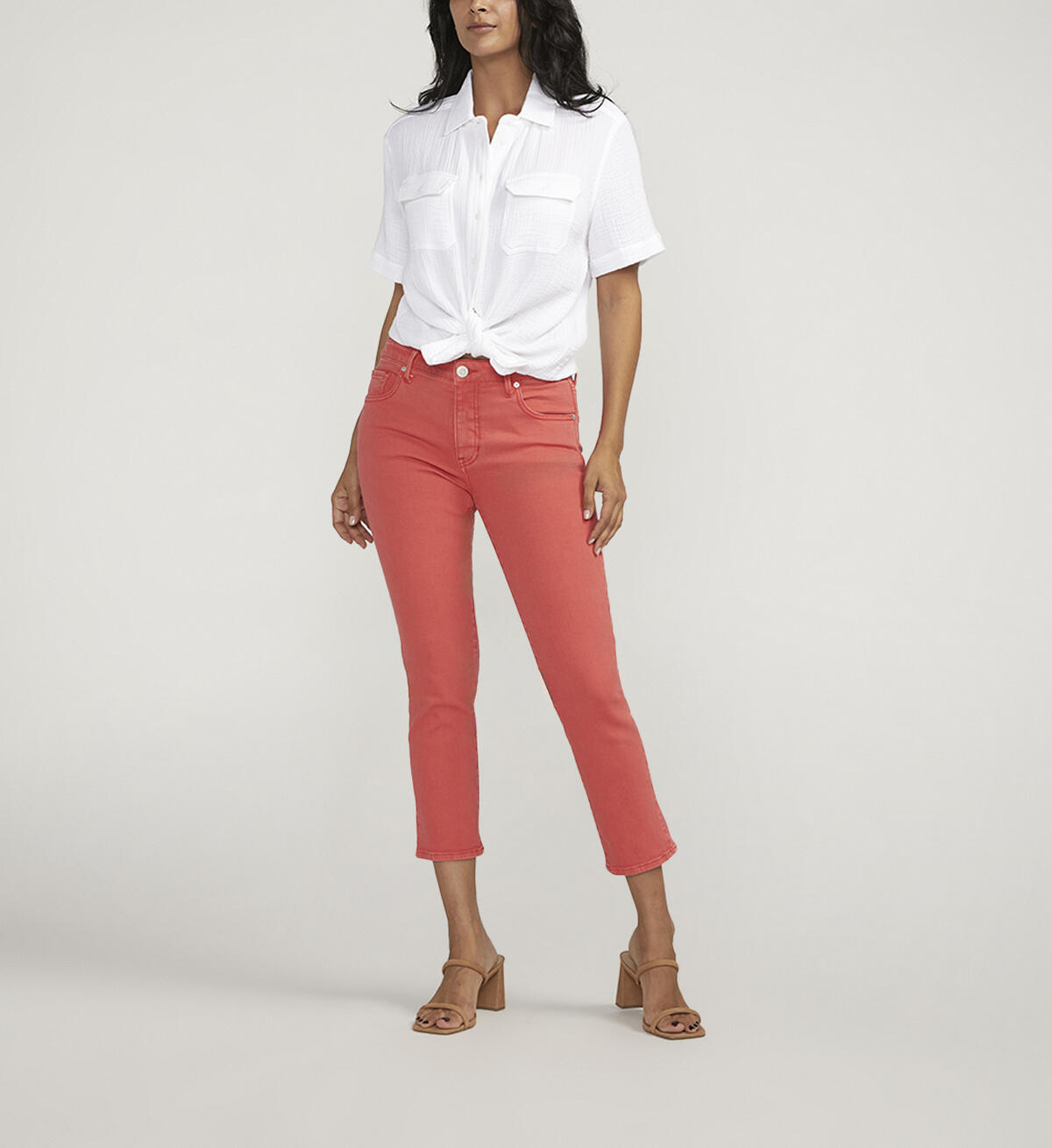 Cassie Mid Rise Cropped Jeans