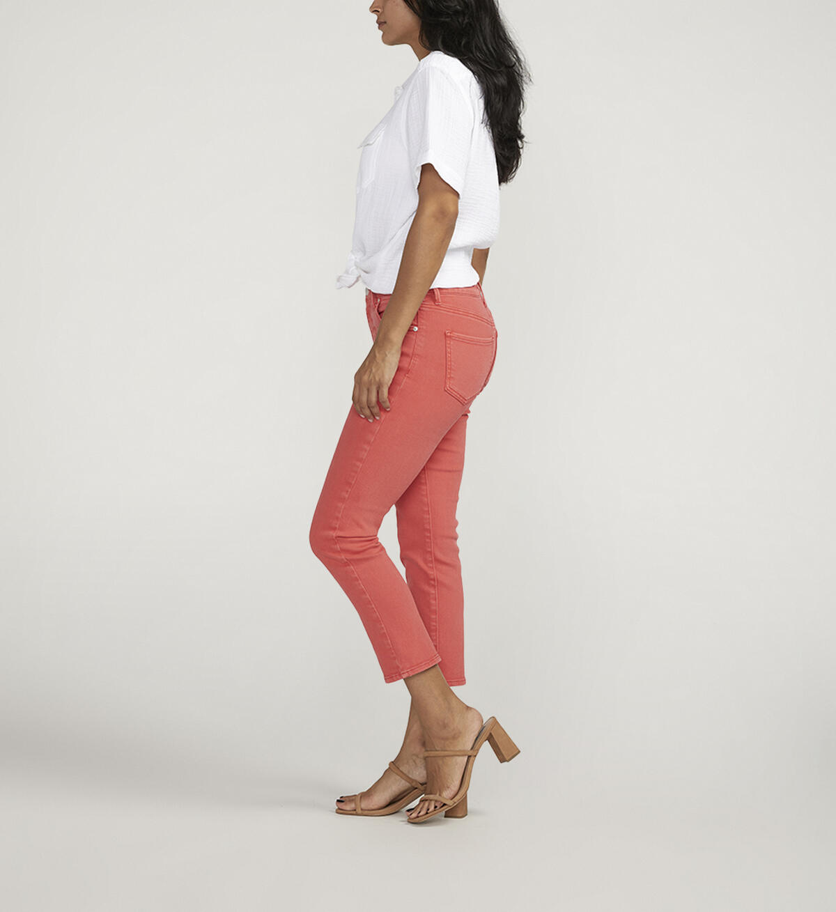 Cassie Mid Rise Cropped Jeans