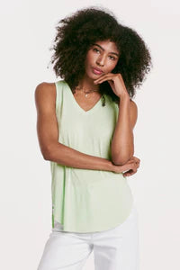 ELLIS V-NECK TANK MISTY JADE