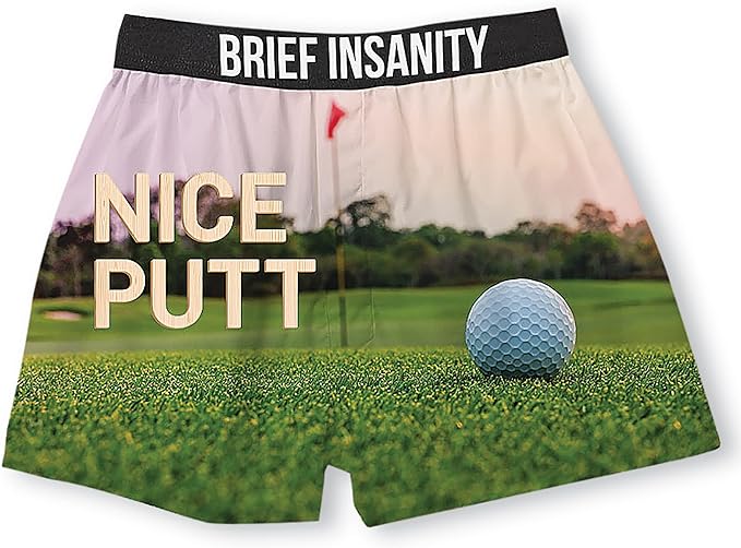 NICE PUTT GOLF THEME BOXER SHORTS