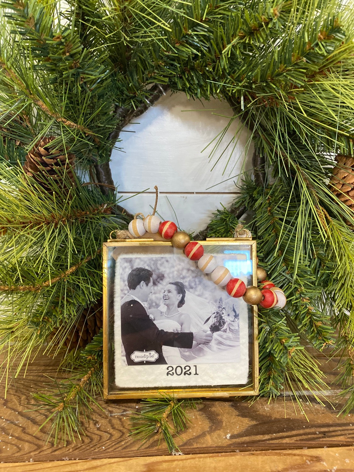 Picture frame beaded ornaments (asst)